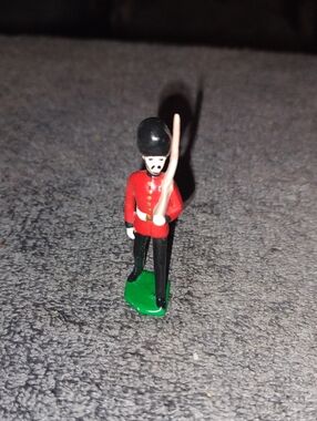 Vintage Miniature British Guard Soldier Figurine - Red Jacket